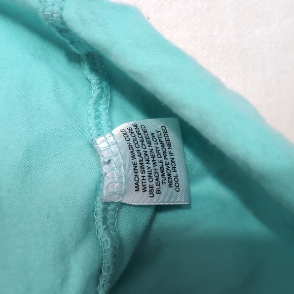 Eyecandy Turquoise Blue Crewneck Cropped Tank Size Large - Picture 3 of 5